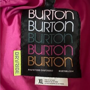BURTON snowboarding jacket and pants set!